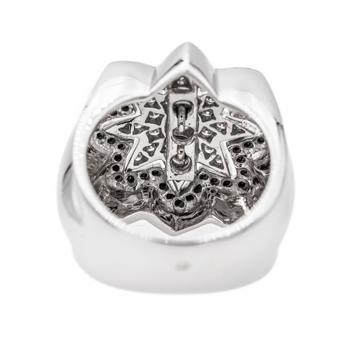 Bague 54 Bague étoile en or blanc 18 carats avec diamants 58 Facettes 3389098CN