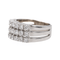 Bague 52.5 Bague demi-alliance en or blanc 18 carats et diamants 58 Facettes 3389099CN