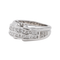 Bague 51 Bague en or blanc 18 carats sertie de diamants 58 Facettes 3389100CN