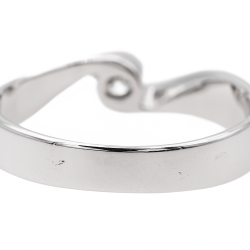 Bague 52 Bague solitaire en or blanc 18 carats avec diamant 58 Facettes 3389103CN