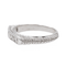 Bague 52 Bague demi-alliance en or blanc 18 carats et diamants 58 Facettes 3389105CN