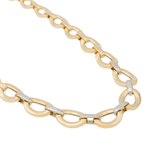 Collier Collier en or jaune et blanc 18 carats avec diamants 58 Facettes 3389118CN