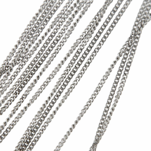 Collier Collier cravate en or blanc 18 ct à franges 58 Facettes 33993