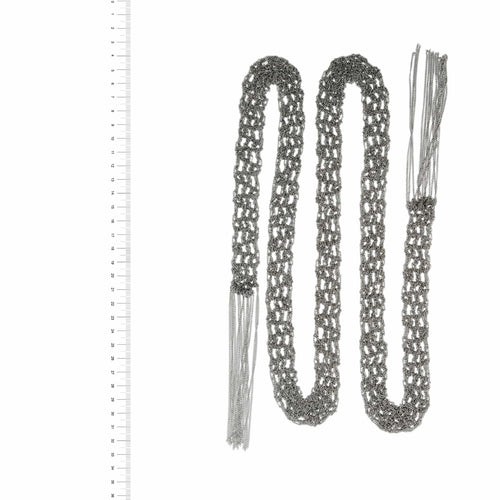 Collier Collier cravate en or blanc 18 ct à franges 58 Facettes 33993