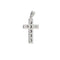 Pendentif Pendentif croix en or blanc et or jaune 18 ct 58 Facettes 34785