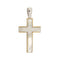 Pendentif Pendentif croix en or blanc et or jaune 18 ct 58 Facettes 34785