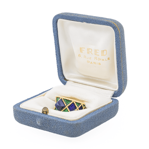 Bague 51 Fred Bague  Or jaune Lapis lazuli 58 Facettes 3402308CN
