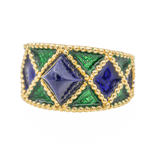 Bague 51 Fred Bague  Or jaune Lapis lazuli 58 Facettes 3402308CN