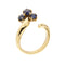 Bague 54 Bague ouverte en or jaune 18 ct avec saphirs 58 Facettes 34048
