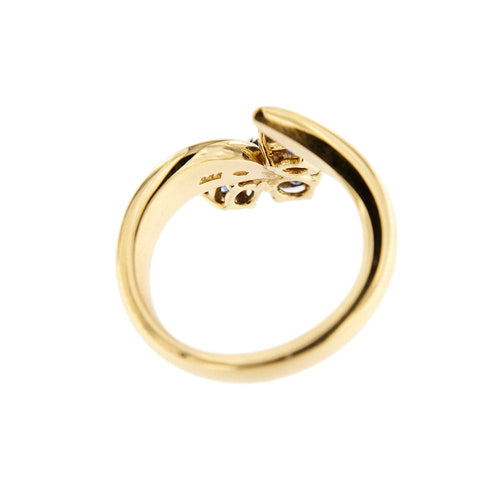 Bague 54 Bague ouverte en or jaune 18 ct avec saphirs 58 Facettes 34048