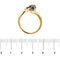 Bague 54 Bague ouverte en or jaune 18 ct avec saphirs 58 Facettes 34048