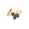 Bague 54 Bague ouverte en or jaune 18 ct avec saphirs 58 Facettes 34048