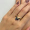 Bague 54 Bague ouverte en or jaune 18 ct avec saphirs 58 Facettes 34048