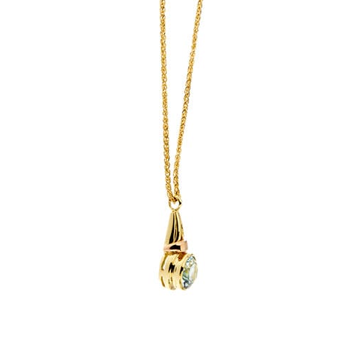 Collier Collier - Topaze ovale 3,40 ct en or 18 ct 58 Facettes 34056