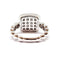 Bague 53 Bague pavée or blanc diamants 58 Facettes