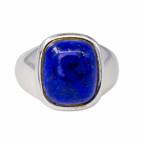 Bague 53 Hermès Birmanie GM - Bague en or blanc sertie d’un lapis-lazuli 58 Facettes 3411142CN