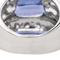 Bague 51 Bague cocktail en or blanc 18 carats avec tanzanite et diamants 58 Facettes 3411145CN