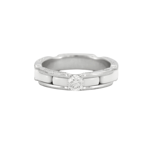 CHANEL - ULTRA Petit modèle - Bague or blanc, céramique et diamant