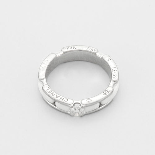 CHANEL - ULTRA Petit modèle - Bague or blanc, céramique et diamant