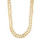 Collier Collier - Deux rangs de perles d’eau salée et fermoir en or jaune 18 ct 58 Facettes 34189