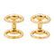 Boutons de manchette Hermès Mors - Boutons de manchette en or jaune 18 carats 58 Facettes 3423439CN