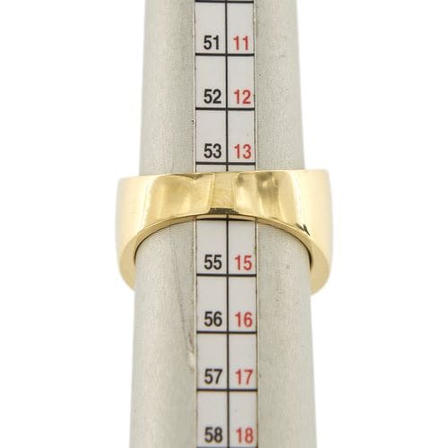 Bague 54 Bague bandeau en or jaune 18 ct avec émeraudes et diamants 58 Facettes 34295