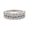 Bague 51 Bague Demi alliance Or blanc, Platine Diamant 58 Facettes 3429844CN