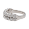 Bague 51 Bague Demi alliance Or blanc, Platine Diamant 58 Facettes 3429844CN