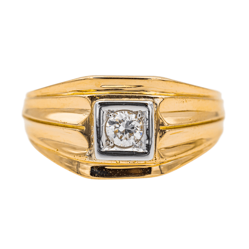 Bague 58.5 Bague Tank Or rose Diamant 58 Facettes 3437192CN