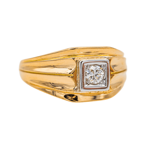 Bague 58.5 Bague Tank Or rose Diamant 58 Facettes 3437192CN