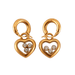 Boucles d'oreilles CHOPARD - Pendants d'oreilles Happy Diamond Or jaune et Diamants 58 Facettes DV0260-1