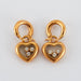 Boucles d'oreilles CHOPARD - Pendants d'oreilles Happy Diamond Or jaune et Diamants 58 Facettes DV0260-1