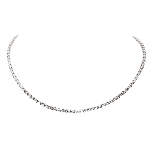 Collier Chopard - Collier maille jaseron en or blanc 18 carats 58 Facettes 3439383CN