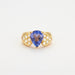 Ring 54 Ring in Yellow Gold, diamonds, tanzanite 58 Facettes