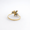 Bague 52 Bague fleur en or jaune 18 carats, saphirs et diamants 58 Facettes 34423