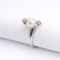 Bague 47 Bague perle et diamants en or blanc 18 carats 58 Facettes 34427