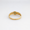 Bague 50 Bague ruban en or jaune 18 carats et émeraude 58 Facettes 34462