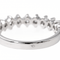 Bague 55 Bague demi-alliance en or blanc 18 carats et diamants 58 Facettes 3447715CN