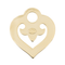 Pendentif O.J. Perrin Pendentif Coeur Cœur légende Or jaune 58 Facettes 3450084CN
