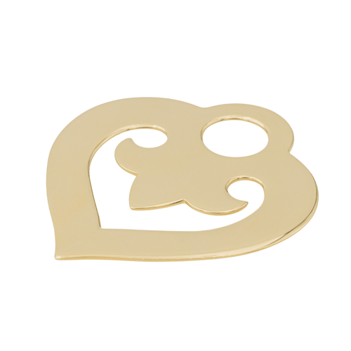 Pendentif O.J. Perrin Cœur de Légende - Pendentif cœur en or jaune 58 Facettes 3450084CN