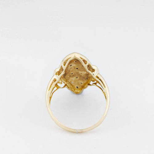 Bague 52 Bague marquise en or jaune 18 carats et diamants 58 Facettes 34515