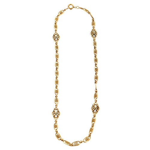 Collier Collier à Maille Giletière en Or Jaune 58 Facettes DV0382-1