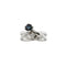 Bague Bague contrarié en or blanc 18 ct avec saphir et diamants 58 Facettes 34539