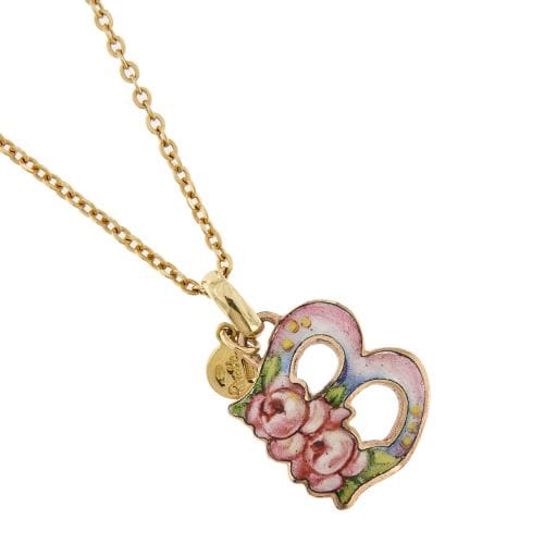 Collier Gabriella Rivalta - Collier Rolò avec pendentif lettre B en or jaune 18 carats 58 Facettes 34545