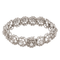 Bracelet Bracelet fleur Art déco en or blanc 18 carats et diamants 58 Facettes 3455898CN