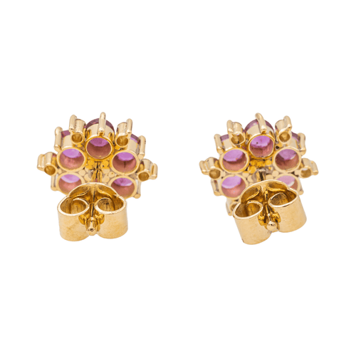 Boucles d'oreilles Boucles d'oreilles Or jaune Rubis, Diamant 58 Facettes 3455903CN