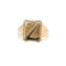 Bague Bague homme porte-bonheur bicolore en or rose et or blanc 18 ct 58 Facettes 34590
