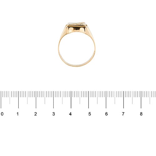 Bague Bague homme porte-bonheur bicolore en or rose et or blanc 18 ct 58 Facettes 34590