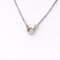 Collier Collier solitaire en or blanc 18 carats et diamant 58 Facettes 34593