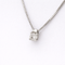Collier Collier solitaire en or blanc 18 carats et diamant 58 Facettes 34593